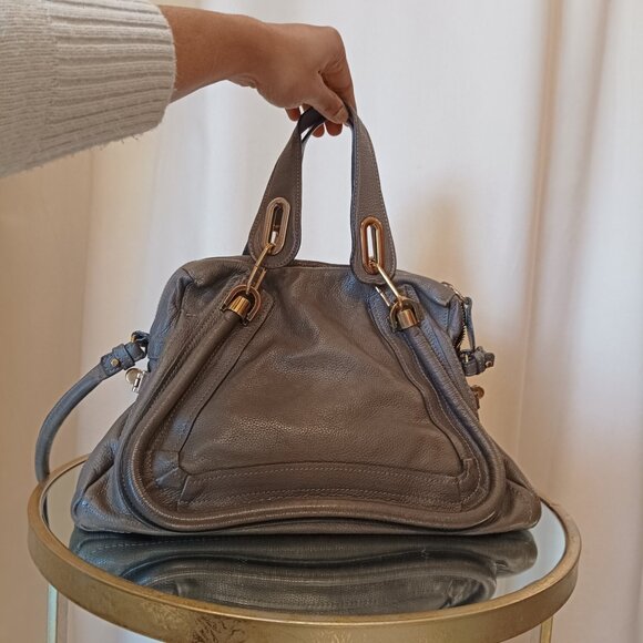 Chloe Brown Paraty Bag Mini, 2010 Collection, Calfskin Leather, Gold hardware - Picture 3 of 3